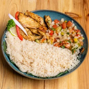 Attiéké au poulet