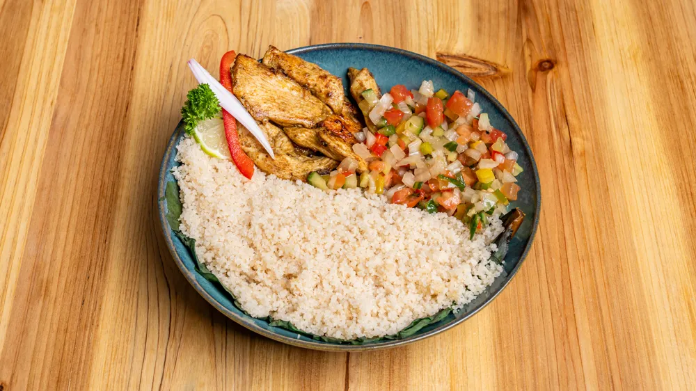 Attiéké au poulet